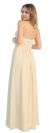 Strapless Ruched Bodice Long Formal Bridesmaid Dress back in Champaign